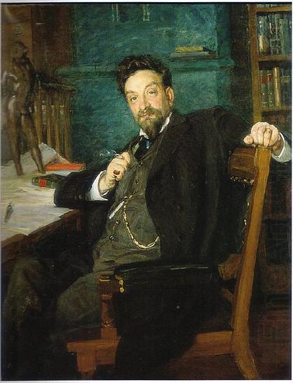 Portrait of professor Karl Warburg, Richard Bergh